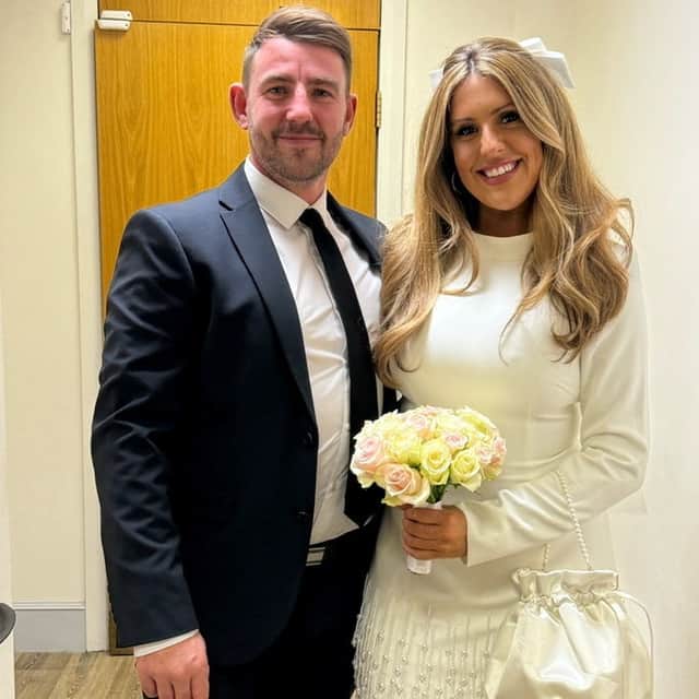 Ruth and Martin on their surprise wedding day.