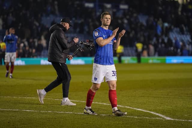 Rob Atkinson has featured 10 times for Pompey this season.