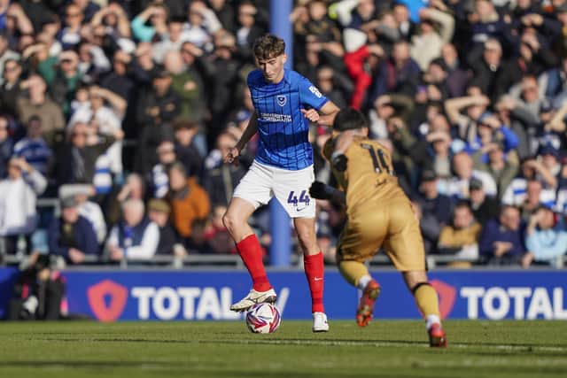Hayden Matthews in action against QPR before his injury
