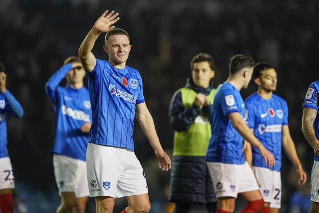 Colby Bishop celebrates scoring in the win against Preston North End