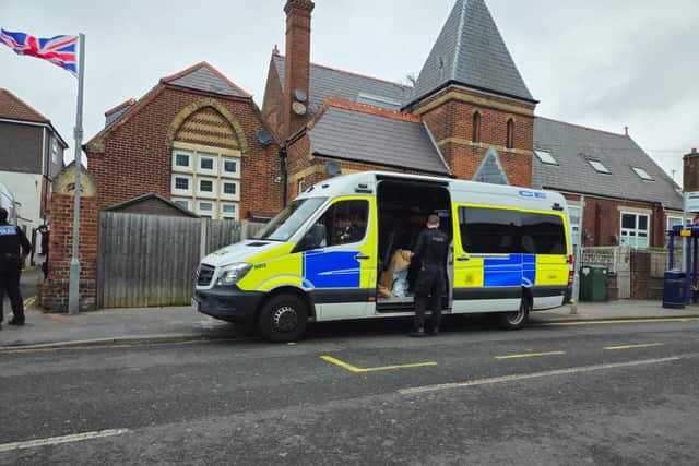 Police raid in Fratton