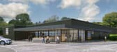 An artist's impression of what the new Aldi in Horndean will look like