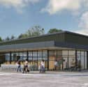 An artist's impression of what the new Aldi in Horndean will look like