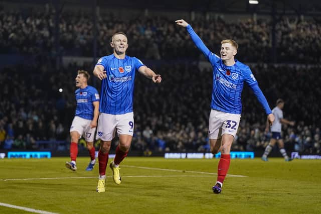Colby Bishop scores from the spot in Pompey's 3-1 win over Preston in November 2024. Picture: Jason Brown/ProSportsImages