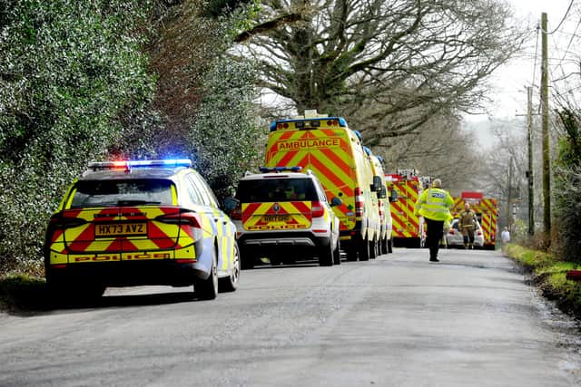 A fire has taken place at Greenbarn Farm in Church Road, Newtown, Hampshire on Monday, February 24, 2025.

Picture: Sarah Standing (240225-2365)