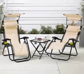 The Neo patio set comes with a cute little table