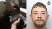 Man wrestles police officer to the ground and strangles him.