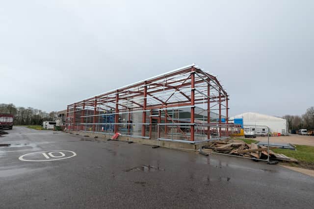 Huhtamaki UK Ltd in Grange Road, Gosport, is already building its new warehouse but does not yet have planning permission