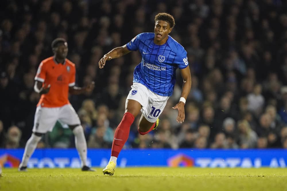Pompey's Kusini Yengi. Pic: Jason Brown/ProSportsImages