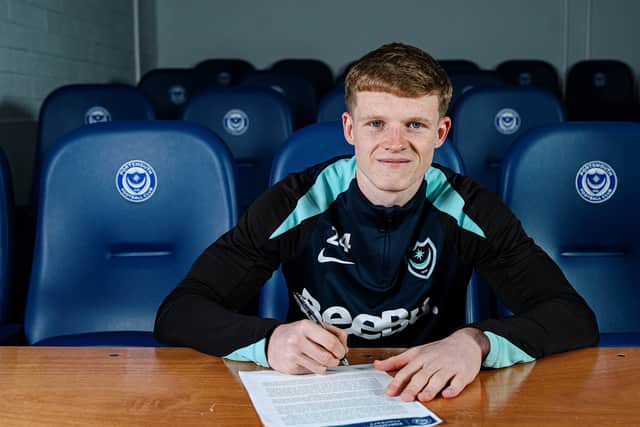 Pompey's Terry Devlin has signed a new long-term contract. Pic: Portsmouth FC