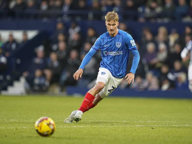 Pompey striker Thomas Waddingham has joined the club's crippling injury list. Pic: Jason Brown