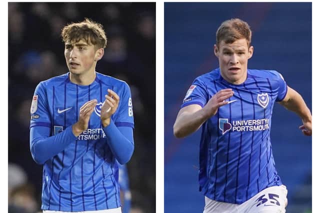 Pompey duo Hayden Matthews and Rob Atkinson