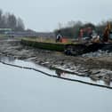 Latest sea defence works at Ports Creek on the northern edge of Portsea Island
Picture: Chris Moorhouse (220225-38)