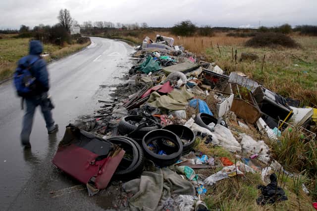 Fly-tipping, picture for illustrative purposes. Picture: PA Radar