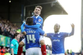 Ricky Holmes spent 18 months with Pompey before departing for Northampton in January 2015. Picture: Joe Pepler