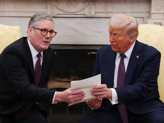 Keir Starmer and Donald Trump.