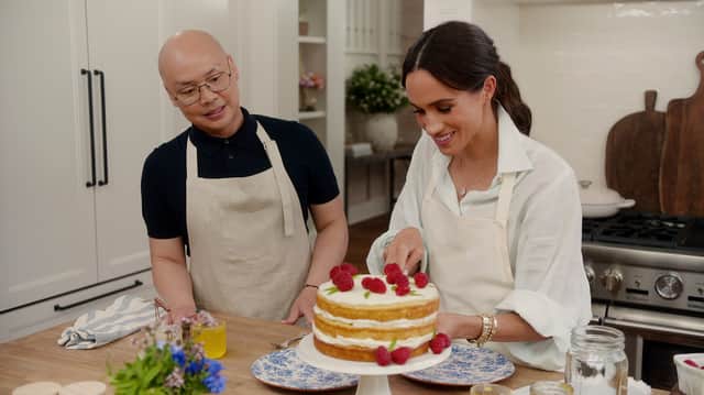 With Love, Meghan: Daniel Martin and Meghan Markle’s friendship,  how did he create her bridal make-up? Daniel appears in the first episode of With Love. Photo: Netflix