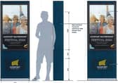 A drawing showing the new double-sided information screens for Gosport