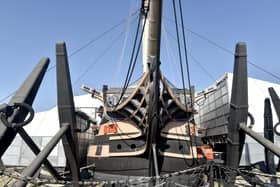HMS Victory is being restored and a £45m project is currently underway to bring the former Royal Navy flagship back to her former glory. Lord Nelson's flagship is being regenerated with fresh timber and other additions.