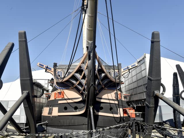 HMS Victory is being restored and a £45m project is currently underway to bring the former Royal Navy flagship back to her former glory. Lord Nelson's flagship is being regenerated with fresh timber and other additions.