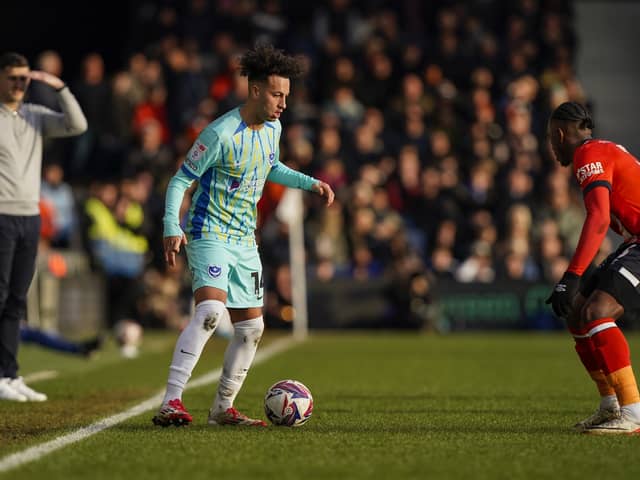 Pompey's Kaide Gordon has been tipped to make a Blues impact over the rest of the season. Pic: Jason Brown/ProSportsImages