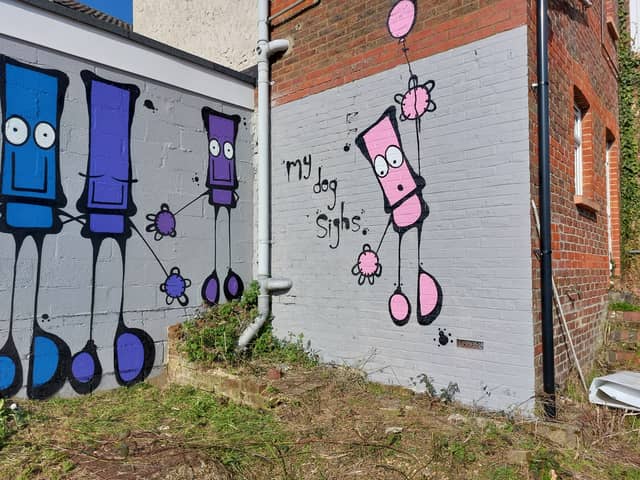 My Dog Sighs has unveiled new artwork in Waterlooville