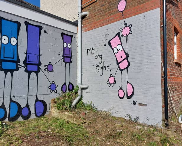 My Dog Sighs has unveiled new artwork in Waterlooville