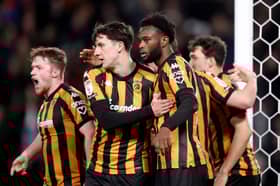 Former Pompey favourite Abu Kamara scored in Hull's crucial 2-0 win over Plymouth on Tuesday night. Picture: George Wood/Getty Images