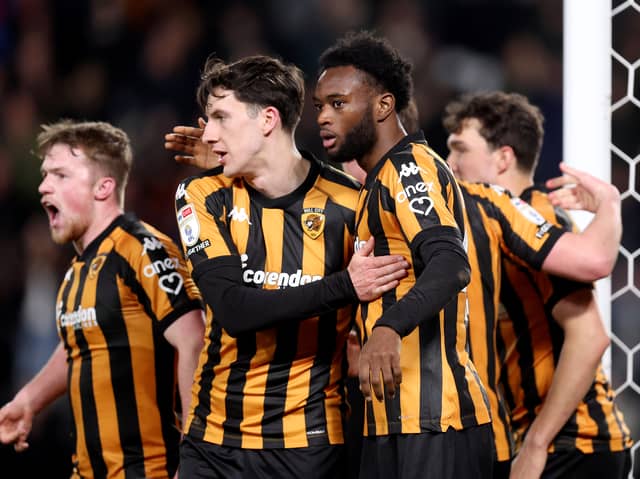 Former Pompey favourite Abu Kamara scored in Hull's crucial 2-0 win over Plymouth on Tuesday night. Picture: George Wood/Getty Images