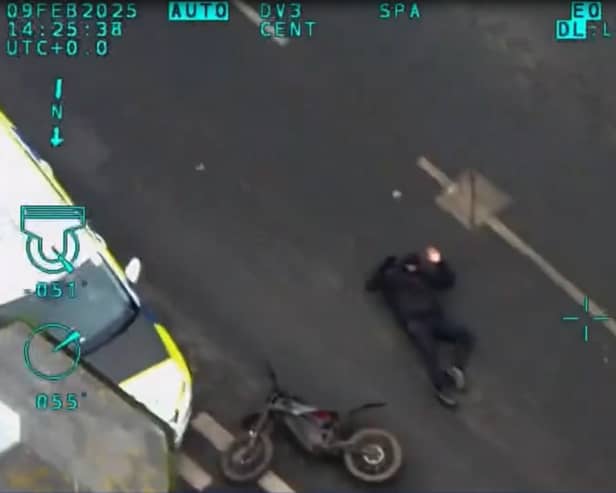 A reckless teenager, 17, was forced off his e-bike after a high-speed chase in Blackpool
