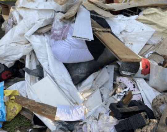 Stuart Smith dumped the waste in Privett Road, Fareham