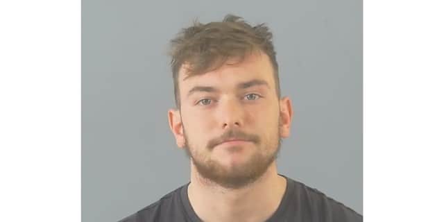 Thomas Ryalls, 23, of Oak Road in Bursledon, Southampton, received 14 months imprisonment and a six-year football banning order.