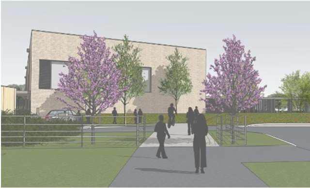 An artist's impression of the new North Whiteley secondary school