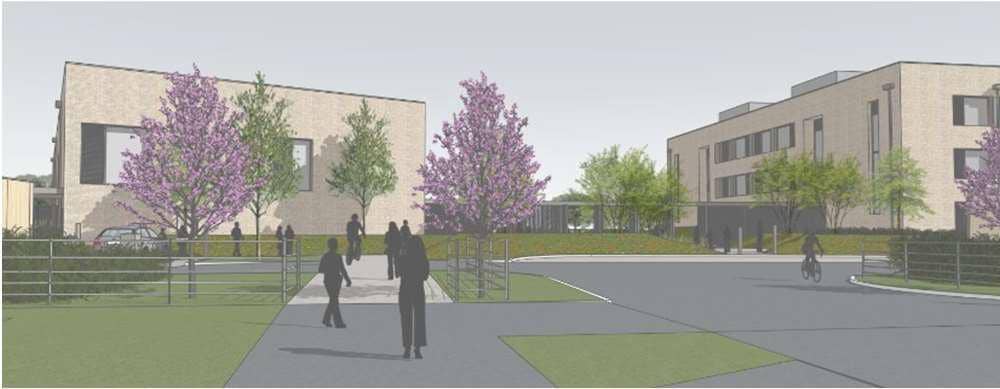 An artist's impression of the new North Whiteley secondary school