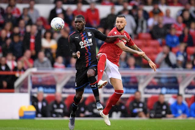 Rumoured Pompey signing Alexander Milosevic in action for Nottingham Forest against Crystal Palace in 2019. Pic: Getty Images