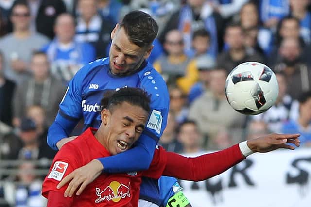 Alexander Milosevic in Bundesliga action for Darmstadt