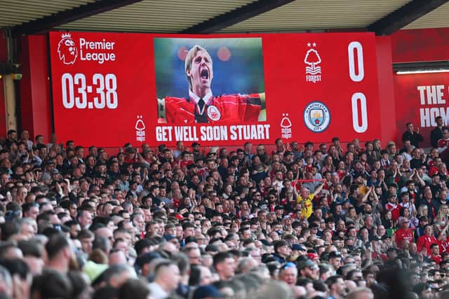 There was an applause during Nottingham Forest's win against Manchester City for Pearce.