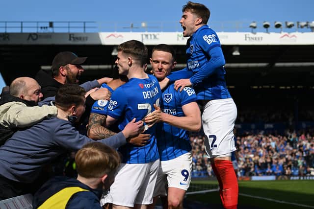 Colby Bishop celebrates his goal against Leeds.