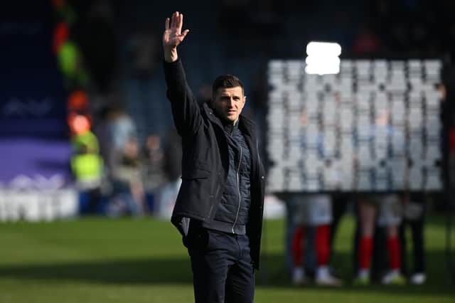 John Mousinho hailed Pompey's best performance of the season following a 1-0 success over Leeds. Picture: Graham Hunt/ProSportsImages