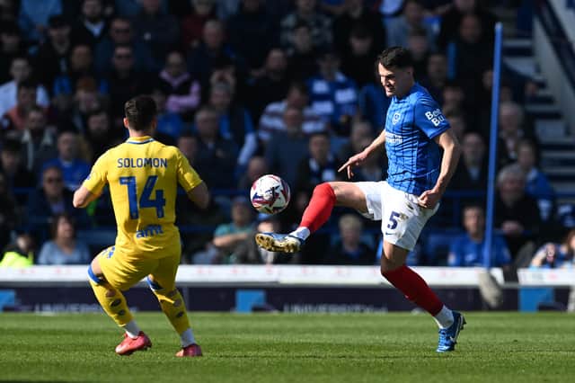 Pompey pair Regan Poole and Marlon Pack impressively shackled free-scoring Leeds in Pompey's 1-0 win. Picture: Graham Hunt/ProSportsImages
