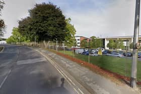 A man has been charged after a car was driven through the barriers of an Army barracks in Hampshire.
