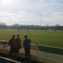 A man was escorted from the hospitality lounge at AFC Portchester after touching two teenage girls inappropriately. 