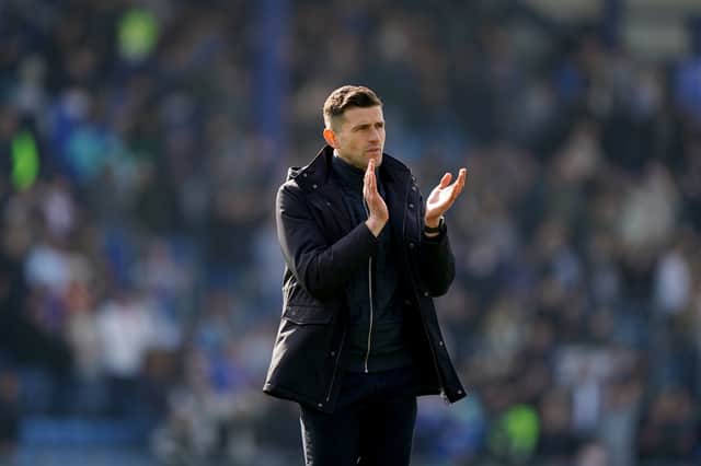 John Mousinho is continuing to love live on the south coast as Pompey continue to drive up the table towards safety. Picture: Zac Goodwin/PA Wire.