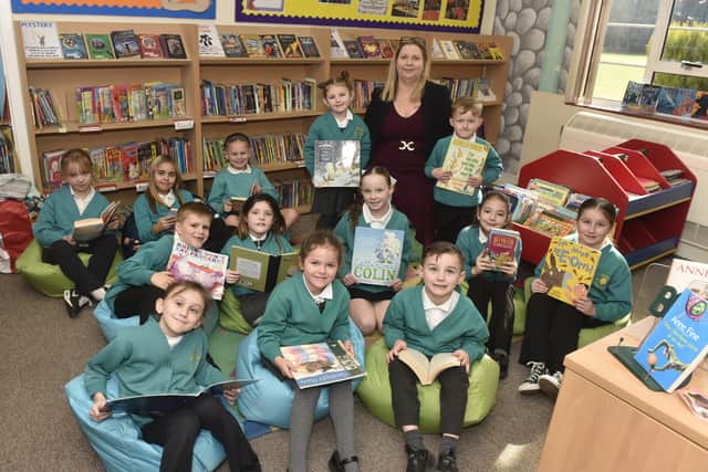 Medina Primary School in Medina Road, Cosham, has received a positive outcome in their recent Ofsted. 

Pictured is: Headteacher Amanda McGarvey with some of the children at Medina Primary School.

Picture: Sarah Standing (060325-213)