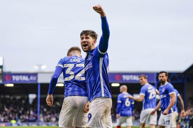 Pompey forward Callum Lang