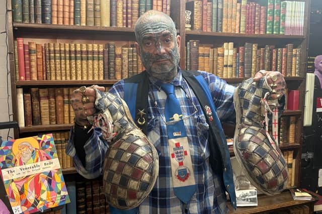 John Westwood was refused entry into Pompey's match with Luton over the clown's shoes he wears to matches.