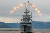 Helicopter crews worked alongside the Norwegian navy - dealing with fires and a simulated crash - while taking part in Exercise Tamber Shield.
