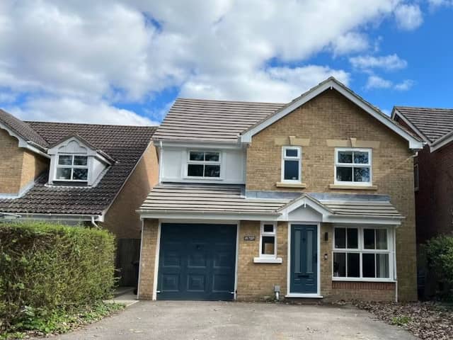 This home comes with four bedrooms, an open plan kitchen living room, a living room and a spacious garden. 