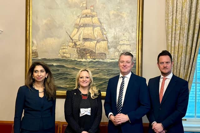 Local MPs visiting Defence Minister Luke Pollard