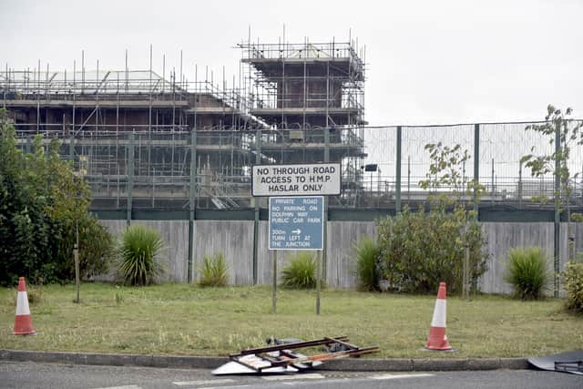 Haslar Immigration Removal Centre in Dolphin Way, Gosport. 

Picture: Sarah Standing (220824-9196)